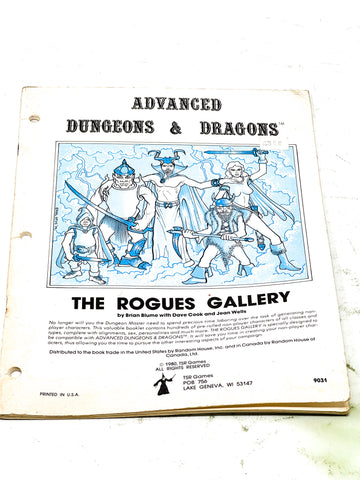 AD&D - THE ROGUES GALLERY. VG CONDITION.