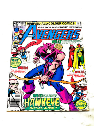 AVENGERS VOL.1 #189. VFN CONDITION.