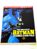 THE GREATEST BATMAN STORIES EVER TOLD. FN CONDITION.
