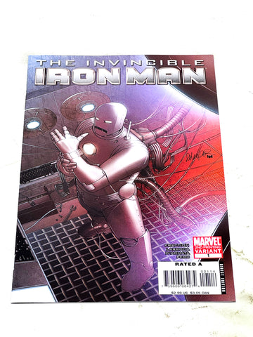 INVINCIBLE IRON MAN VOL.2 #1. VARIANT COVER. NM- CONDITION.