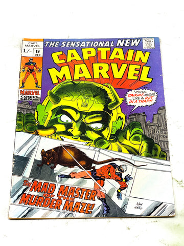 CAPTAIN MARVEL VOL.1 #19. VG+ CONDITION.