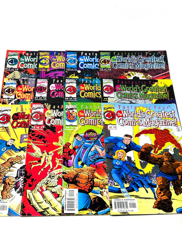 FANTASTIC FOUR - THE WORLD'S GREATEST COMICS MAGAZINE #1-12. COMPLETE SET!