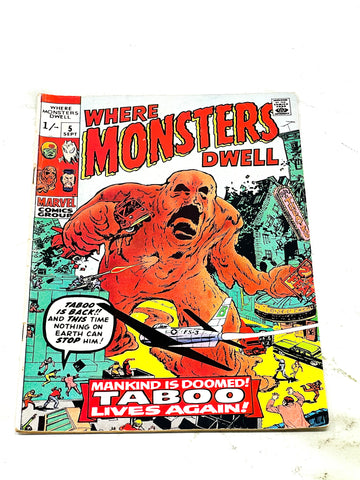 WHERE MONSTERS DWELL #5. VG CONDITION