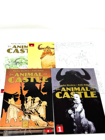 ANIMAL CASTLE #1-5. COMPLETE SET!