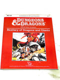 D&D AC10 - BESTIARY OF DRAGONS & GIANTS. VFN- CONDITION.
