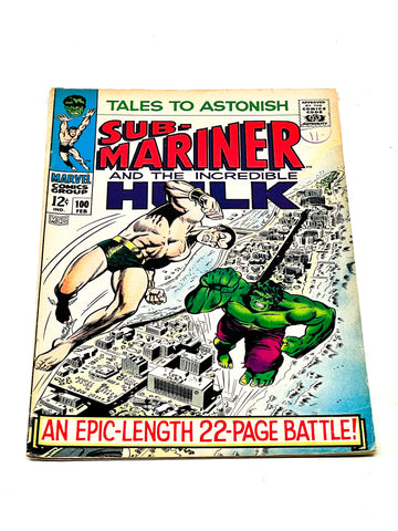 TALES TO ASTONISH #100. VG+ CONDITION.