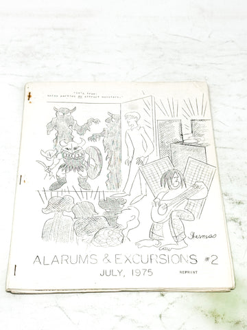 ALARUMS & EXCURSIONS FANZINE #2. VG+ CONDITION.