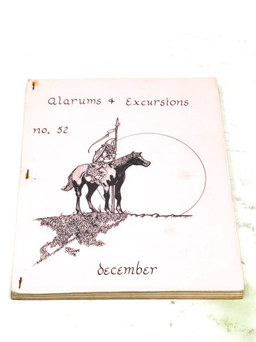 ALARUMS & EXCURSIONS FANZINE #52. VG+ CONDITION.