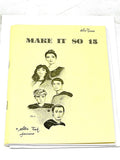 MAKE IT SO #15 - STAR TREK FANZINE. VFN CONDITION