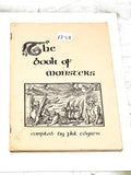 THE BOOK OF MONSTERS. VG+ CONDITION.
