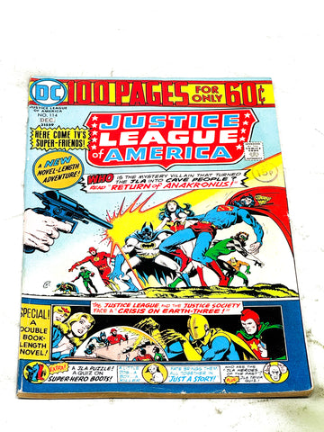 JUSTICE LEAGUE OF AMERICA #114. VG CONDITION.
