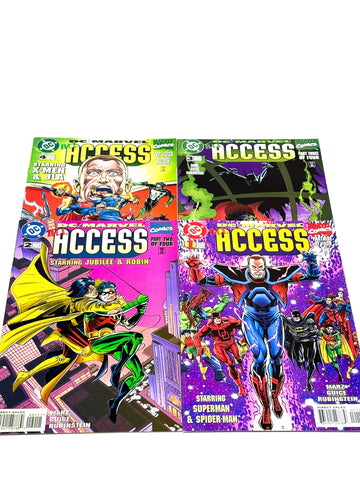 DC/MARVEL ALL ACCESS #1-4. COMPLETE SET!