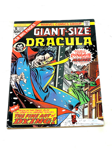 GIANT SIZE DRACULA #5. SIGNED. FN- CONDITION.