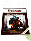 D&D - RACES & CLASSES. 4TH EDITION PREVIEW. VFN+ CONDITION.