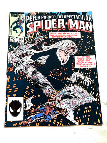 SPECTACULAR SPIDER-MAN #90. FN+ CONDITION.