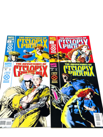 ADVENTURES OF CYCLOPS & PHOENIX #1-4. COMPLETE SET!