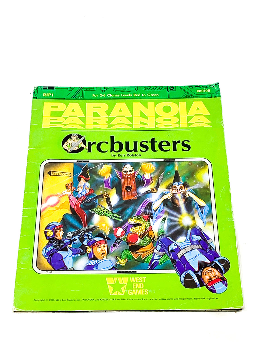 PARANOIA RPG - ORCBUSTERS. VG+ CONDITION. – The Unreality Store
